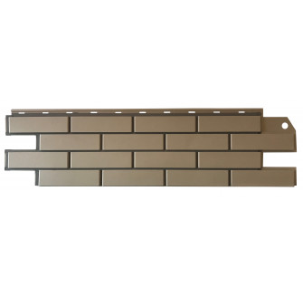 Фасадная панель BrickPanel, светло-бежевый кирпич