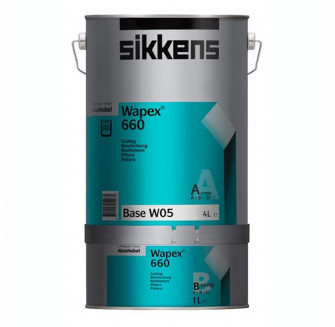 SIKKENS WAPEX 660 покрытие двухкомпонентное для пола и стен, полуматовое, база W05 (1л)