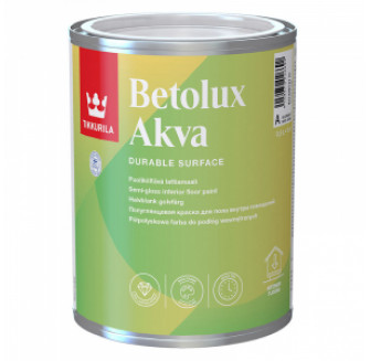 TIKKURILA BETOLUX AKVA краска для пола водоразбавляемая, полуглянцевая, база A (0,9л)