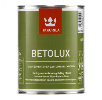 TIKKURILA BETOLUX краска для пола алкидно уретановая, глянцевая, база A (0,9л)