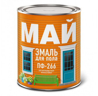 МАЙ эмаль для пола, желто-коричневая (0,8кг)