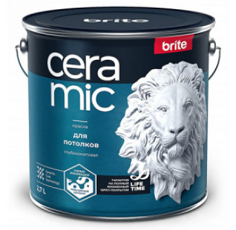 BRITE CERAMIC краска для потолков, глубокоматовая (2,7л)