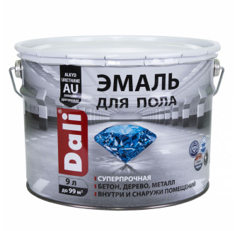 Dali Эмаль для пола алкидно-уретановая моющаяся, бежевый RAL 7032 (9л)