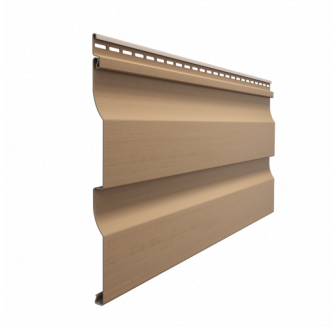 ВИНИЛОВЫЙ САЙДИНГ DOCKE PREMIUM D4.5DL (КАПУЧИНО), 3,6М