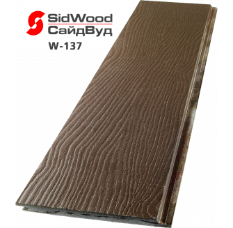 Фиброцементный сайдинг SidWood 3000x190x10 мм Однотонный W-137 Клик